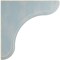 Ekena Millwork 1 3/4"W x 5 1/2"D x 5 1/2"H Eaton Wood Vintage Decor Bracket, Driftwood Blue BKTWD02X06X06EABU - alternate 3